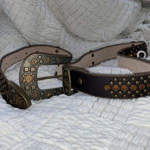 XL Genuine Italian Leather brown belt